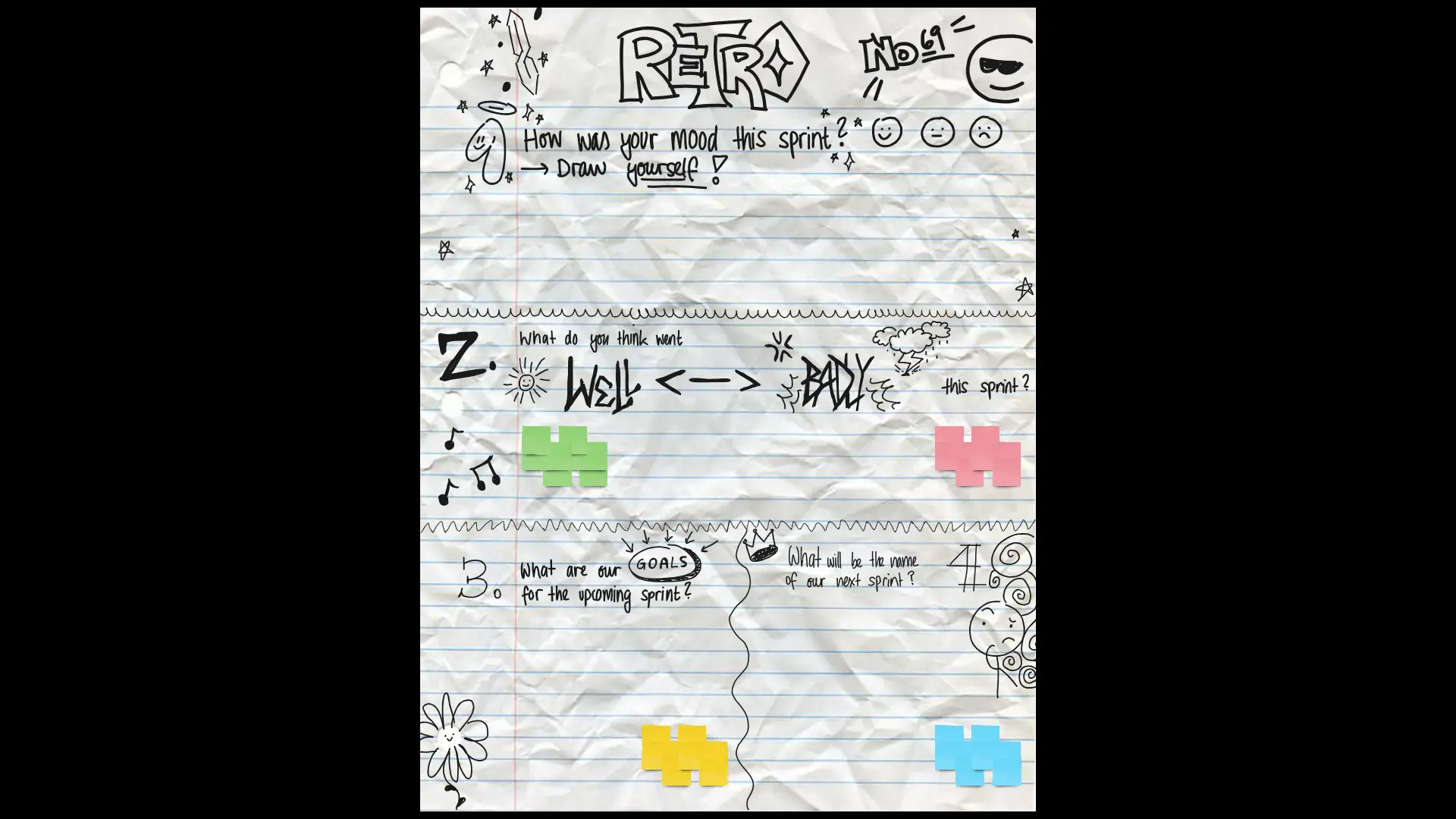 Template cover of Doodle Retro
