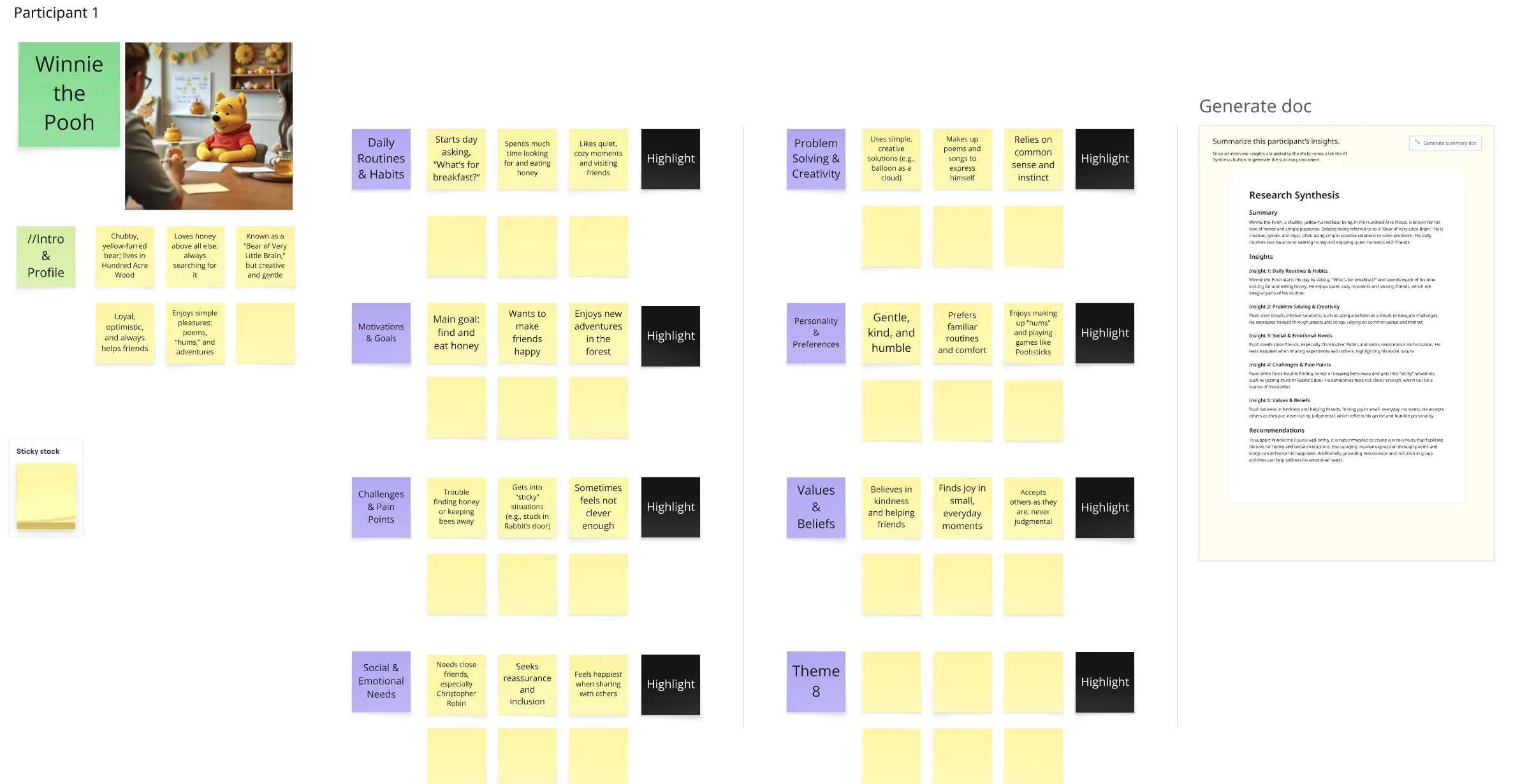 Template cover of User Interview Notes: Capture and Synthesize