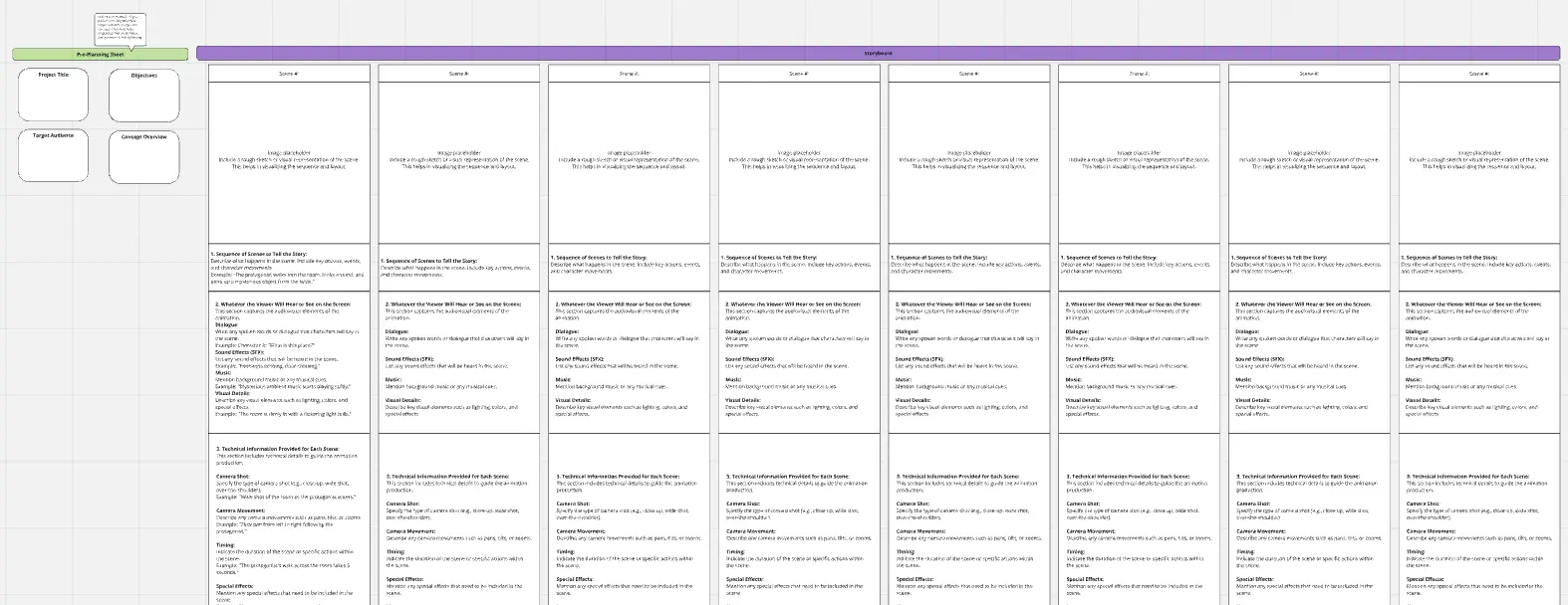 Template cover of Storyboard for Animation