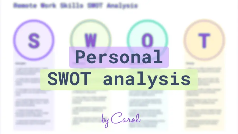 Persönliche SWOT-Analyse