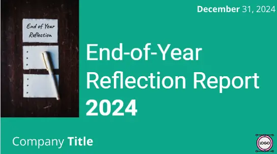 Template cover of End of Year Reflection