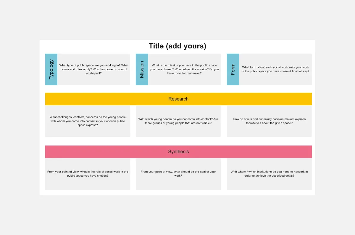 Template cover of Canvas Social Work in Public Space