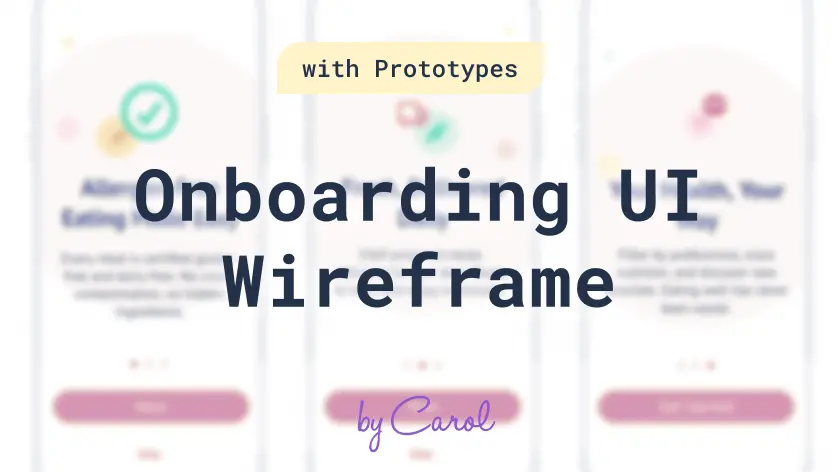 Onboarding UI Wireframe