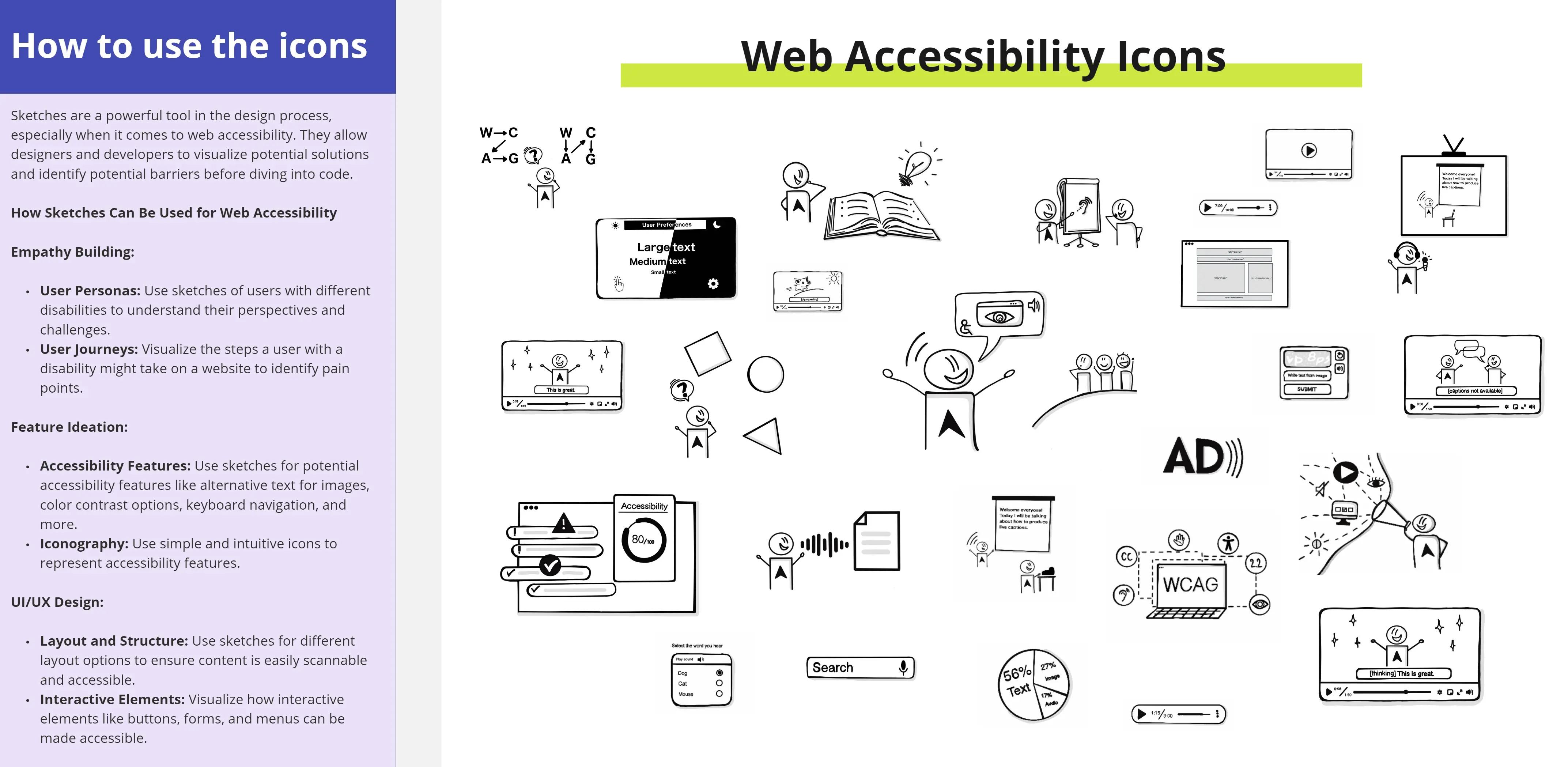 Template cover of Web Accessibility Icons 👩‍🎨🎨