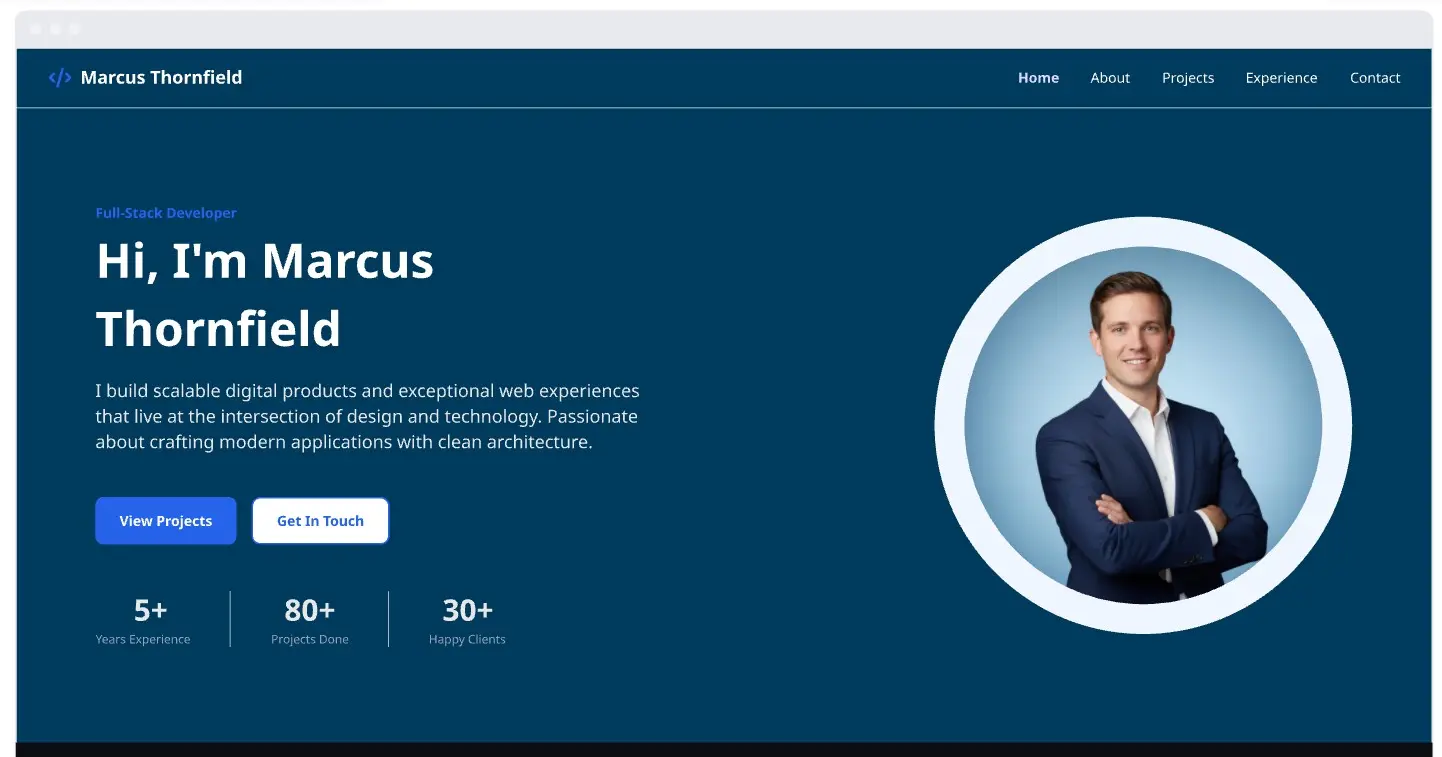 Personal Portfolio Template