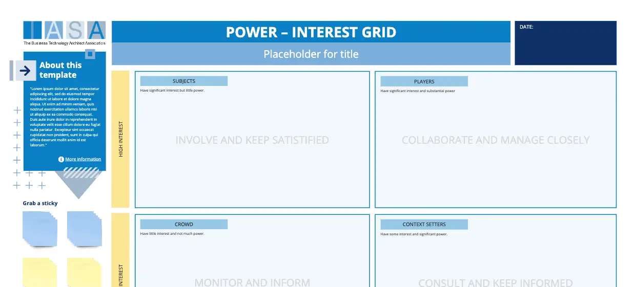 Template cover of IASA - Power - Interest Grid