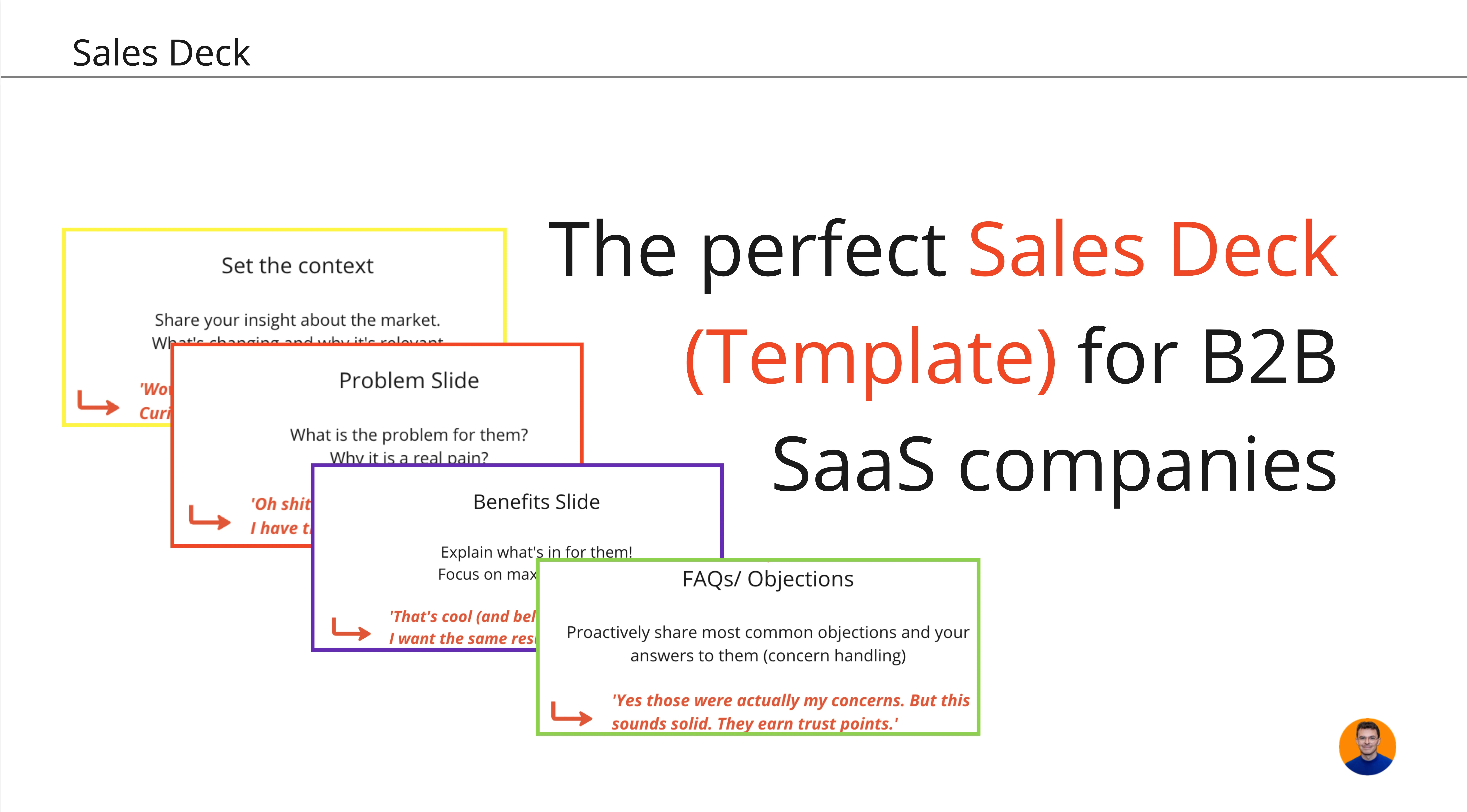 Template cover of The Perfect SaaS Sales Deck