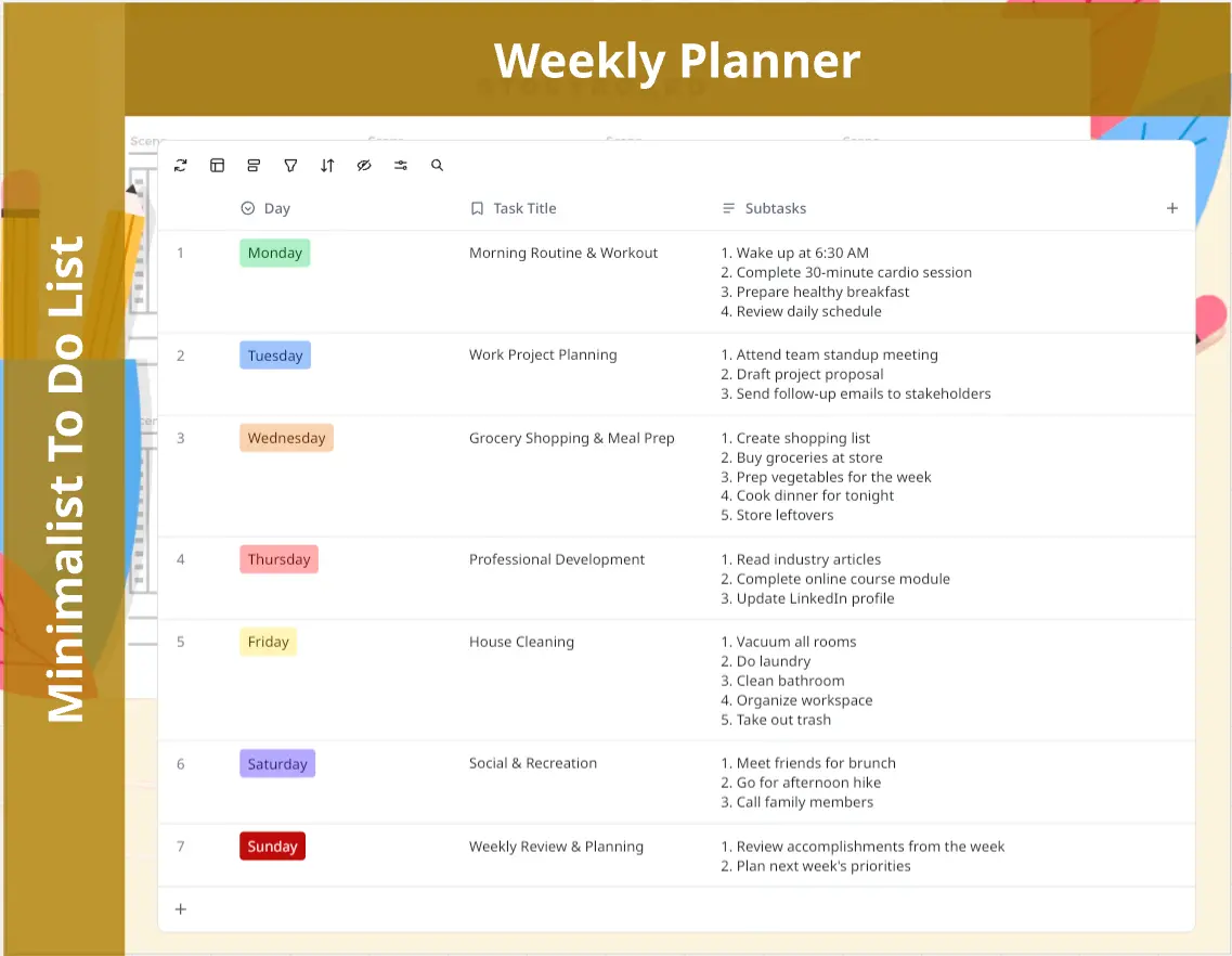 Lista Minimalista de Tarefas