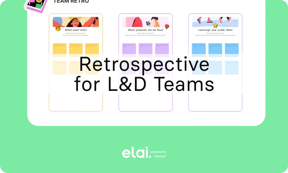 Template cover of Retrospective Template for L&D Teams