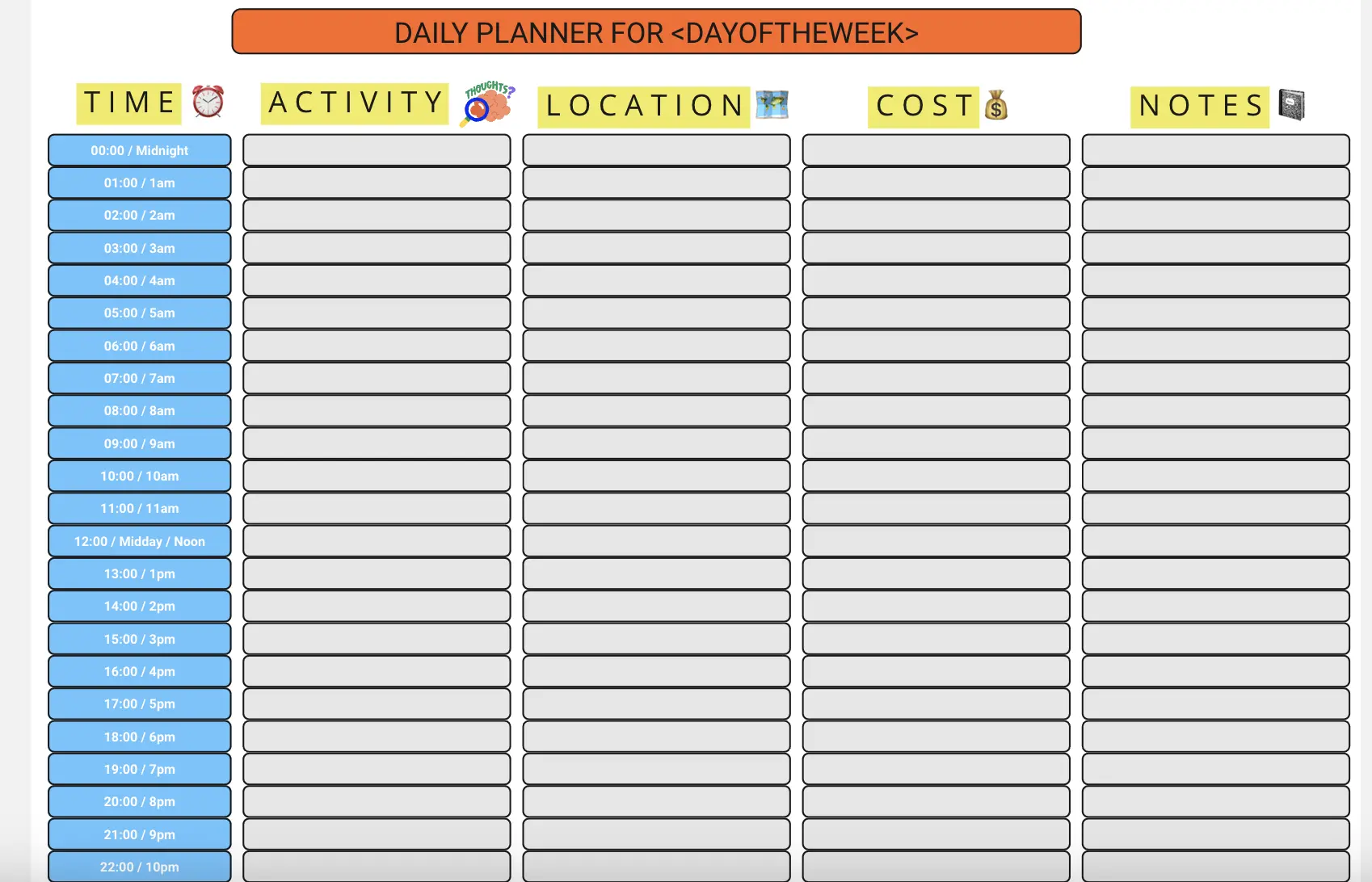 Template cover of Holiday Daily Planner