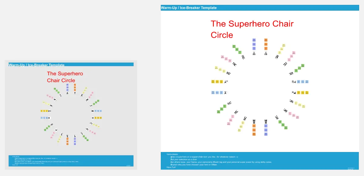 Template cover of The Big Superhero Chair Circle