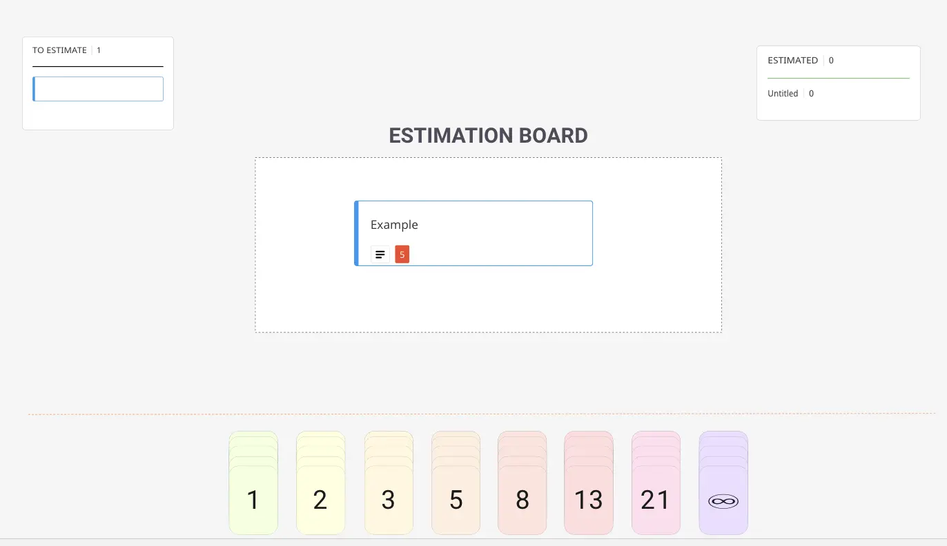 Template cover of Visual Estimation (Planning Poker)