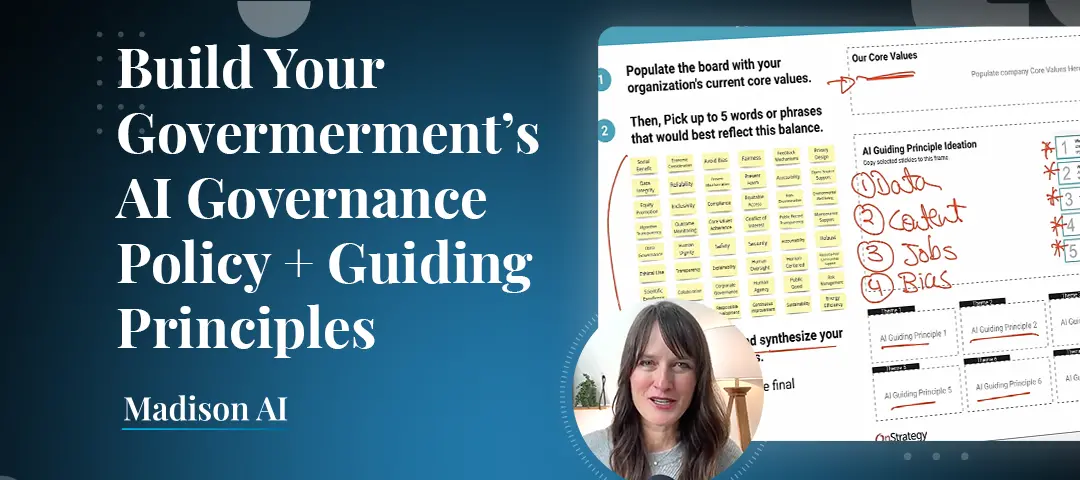 Template cover of AI Governance Policy & Guiding Principles