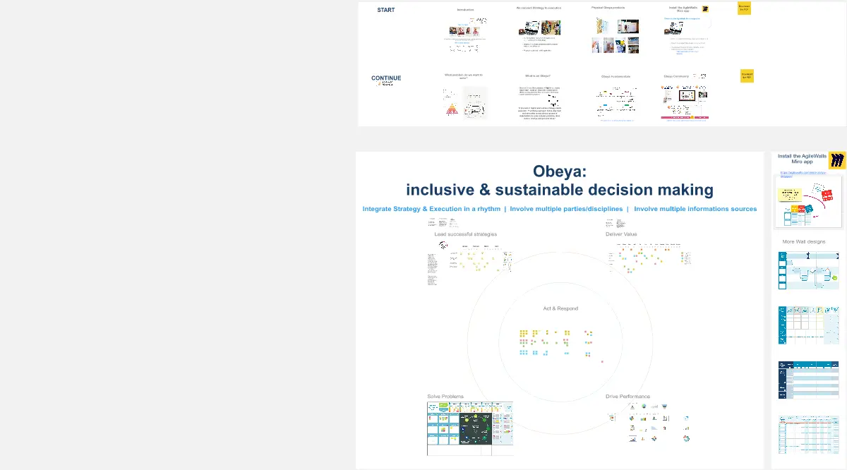 Template cover of Obeya Design: Strategy meets Execution