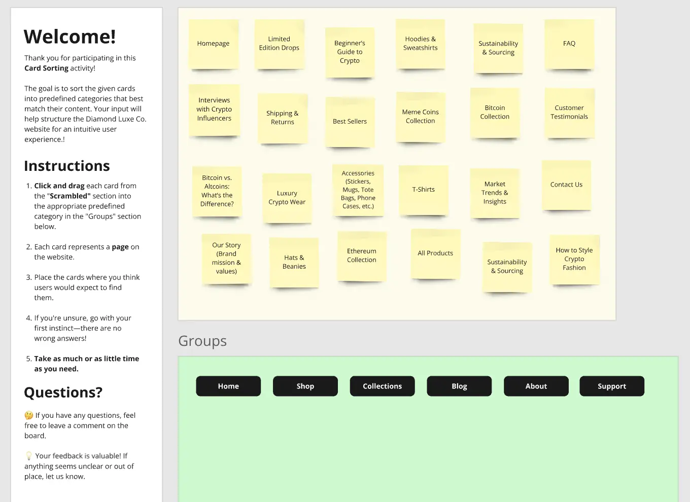 Template cover of Card Sorting - Questionnaire