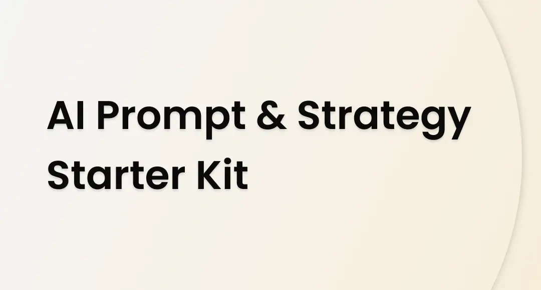Template cover of AI Prompt & Strategy Starter Kit