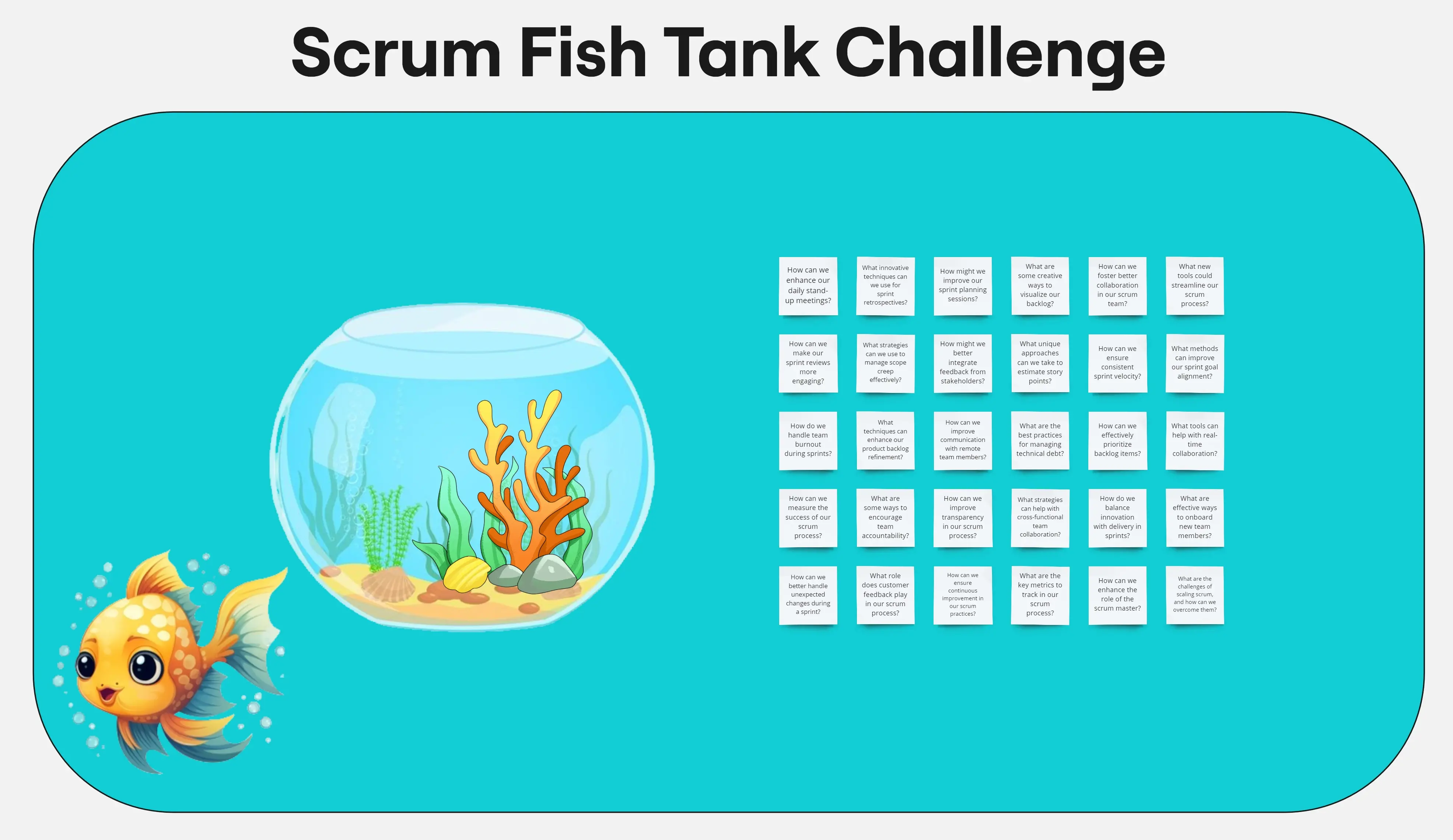 Template cover of Scrum Fish Tank Challenge 🐠