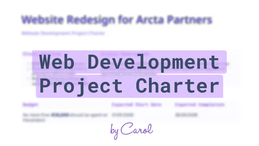 Charte de Projet de Développement Web