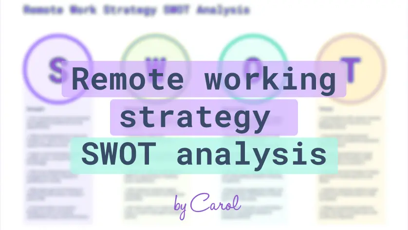 Remote Working Strategy SWOT Analysis