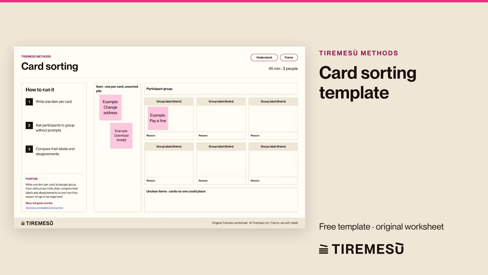 Card Sorting Template | Miroverse