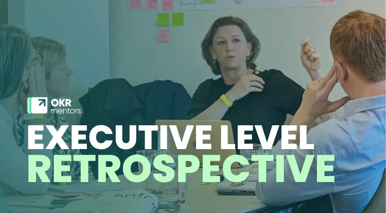 Template cover of Executive Level OKR Retrospective