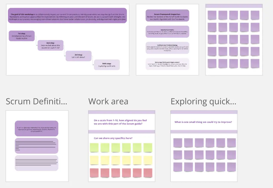 Template cover of Scrum Practice Review Workshop