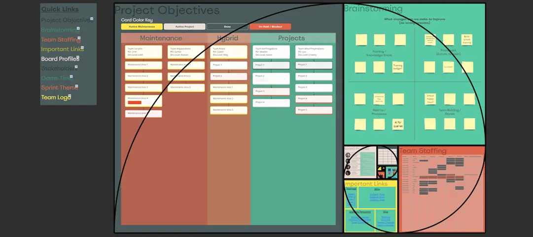 Template cover of Golden Ratio Multi-Team Project Info/Tracker