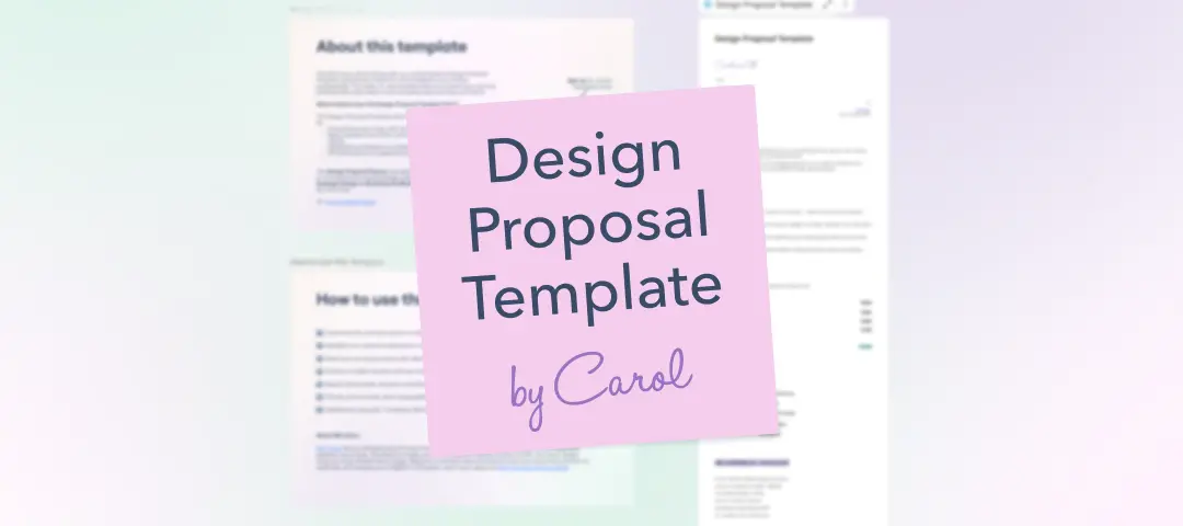 Template cover of Design Proposal Template