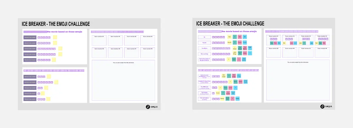 Template cover of Ice breaker - Emoji Challenge