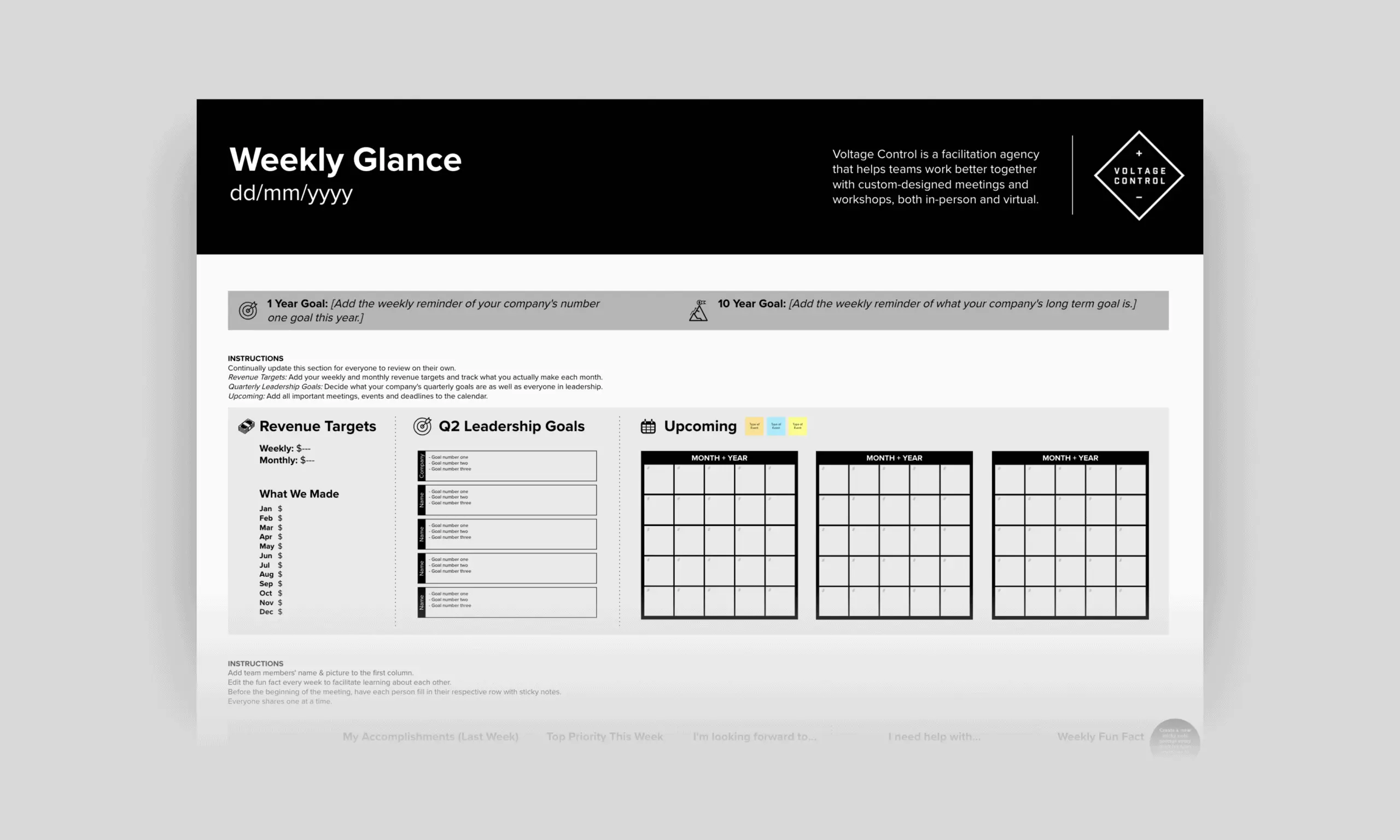 Template cover of Weekly Glance