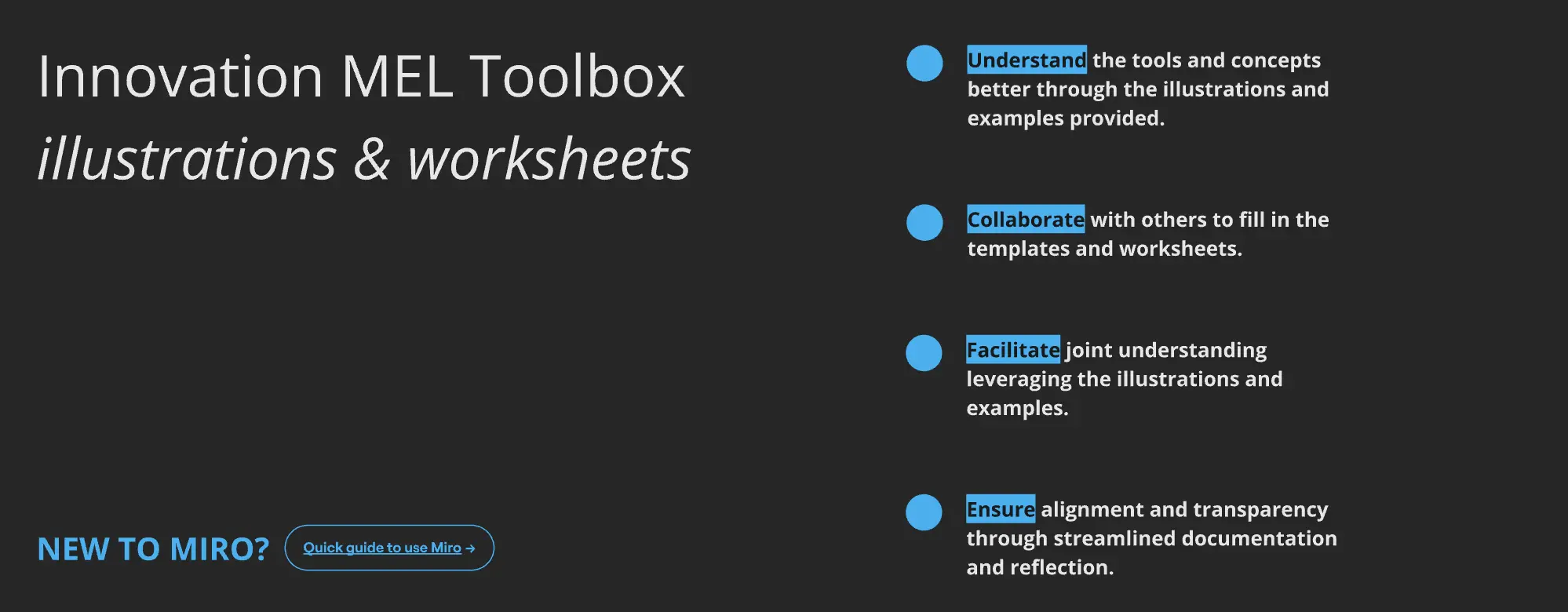 Template cover of Innovation MEL Toolbox Worksheet