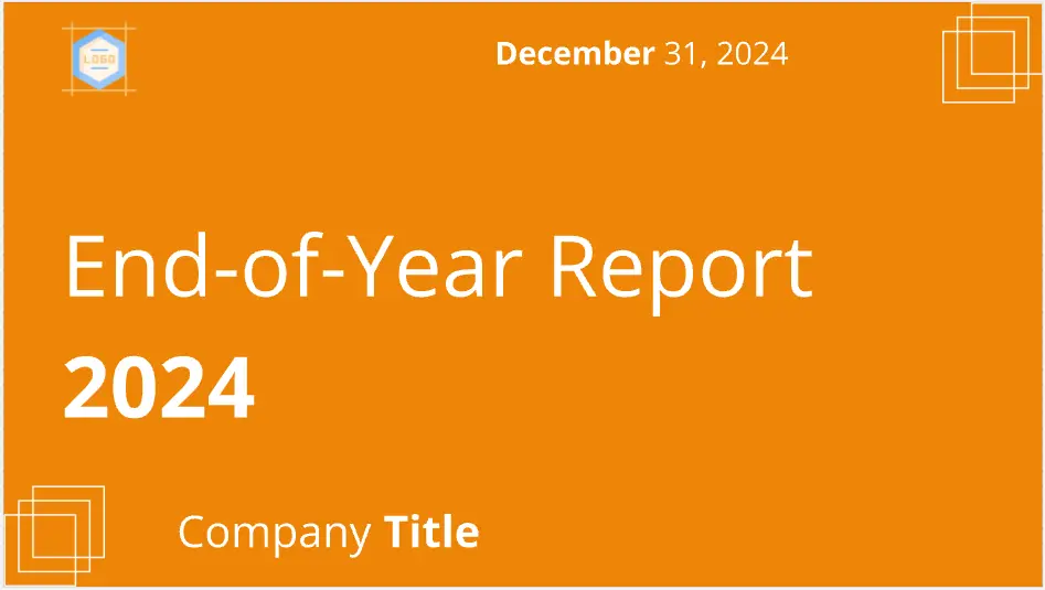 Template cover of End of Year Report