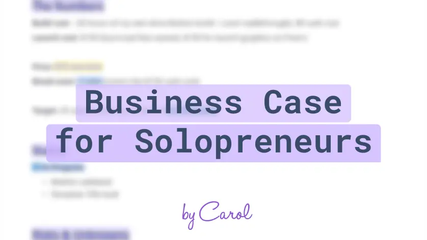 Businessplan für Solopreneure