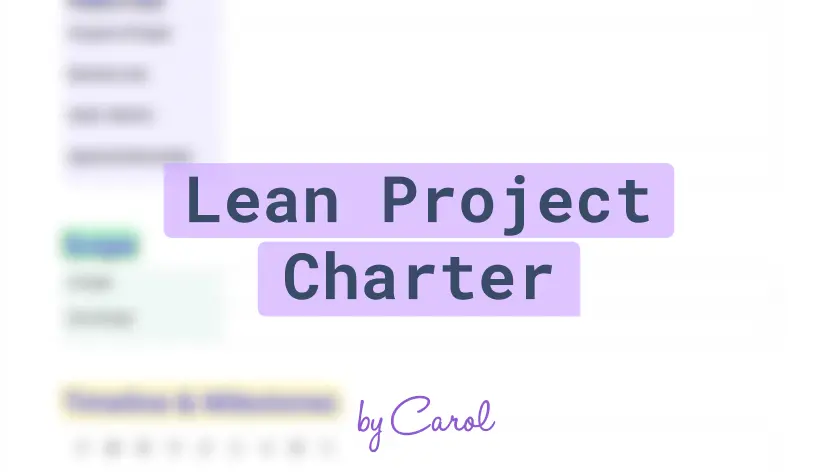 Lean Project Charter