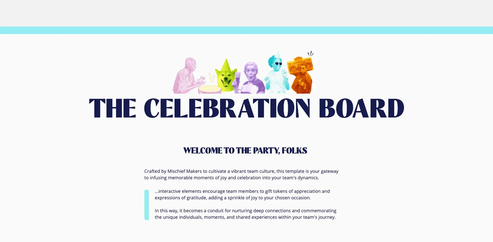 Template cover of The Celebration Board