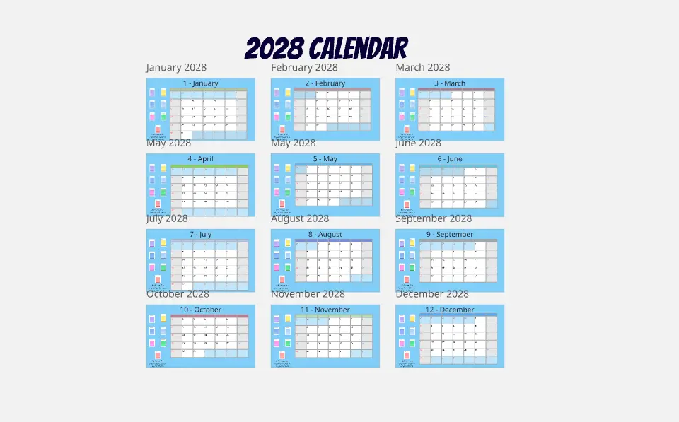 2028 Calendar